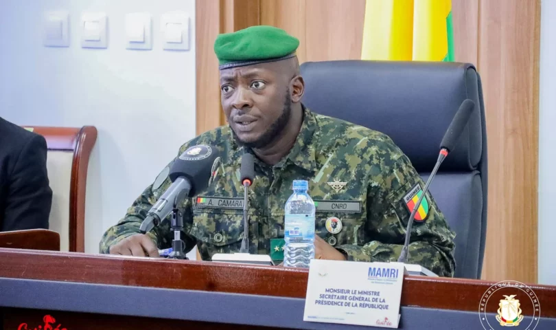 Le Général Amara Camara soutien la candidature du Général MamadiDoumbouya.