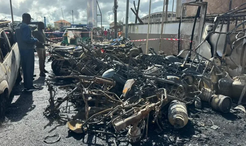 Incendie de Cosa : des dégâts matériels importants enregistrés, estimés à des millions de Gnf